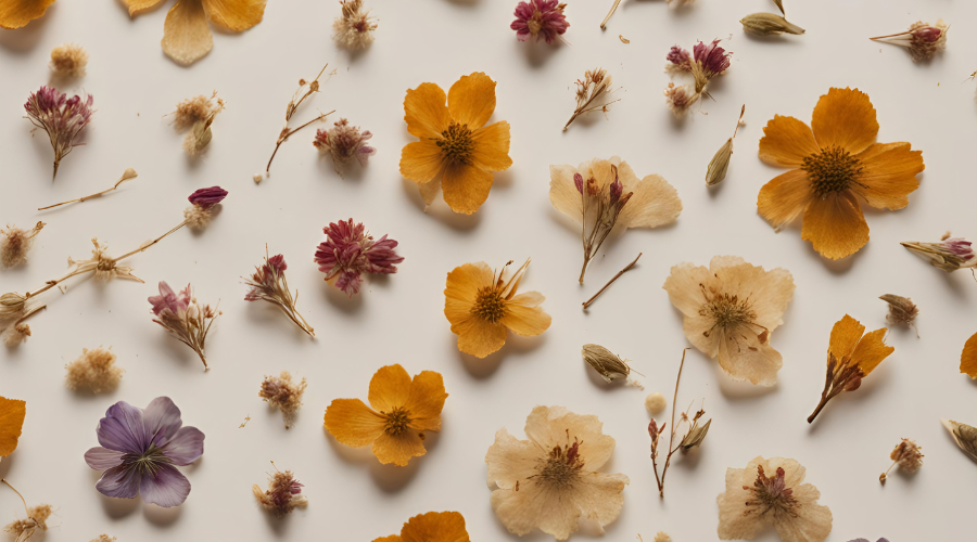 pressed flowers